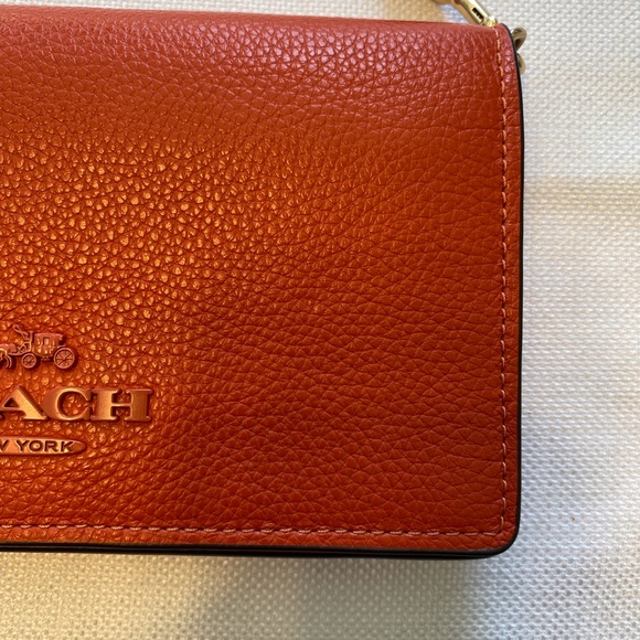 Coach crossbody/clutch Pepper Orange - Picture 3 of 9